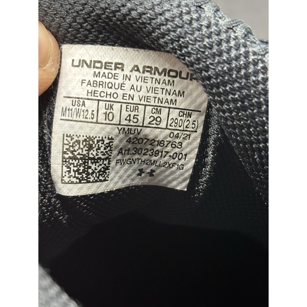 Under Armour UA SC 3ZER0 IV Basketball Sneakers Shoes Black / White Men's 11 - Picture 8 of 10